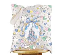 KEYCHIN Sac fourre-tout avec château magique inspiré du royaume enchanté, cadeau inspiré du château de conte de fées, sac à bandoulière, Château Tb