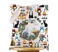 KEYCHIN Sac fourre-tout No Face & Chihiro - Cadeau pour les amateurs d'anime japonais - Sac à bandoulière sur le thème du film animé, No Face-tb, Medium