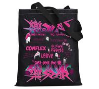 KEYCHIN Sac fourre-tout pour fans de groupe pop coréen Cadeau Just Feel The Rock Album de musique pop coréenne Rock Merch, Rockstar Tb