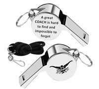 KEYCHIN Sifflet d'entraîneur de natation avec cordon « A Great Coach is Hard to Find and Impossible to Forget Whistles » Cadeau pour les amateurs de natation (Swim-S)