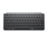 Keychron B1 Pro Clavier sans fil ultra fin, 2,4 GHz/Bluetooth 5.2, 75 % DE-ISO, batterie de 800 mAh, programmation avec ZMK, clavier QWERTZ compatible avec Mac/Windows/Linux - Gris sidéral