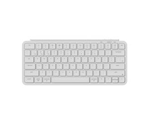 Keychron B1 Pro Ultra Thin Wireless ZMK Custom Keyboard, Programmable Bluetooth/2.3g/Wired Lightweight with 1200 Hours Long Battery Life Silent Key for Mac/Windows - Ivoire Blanc