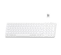 Keychron B4 Pro Clavier sans fil ultra-fin 96 % Bluetooth 2,4 GHz Connexion filaire Clavier numérique Lanceur Compatible Mac Windows Linux Blanc Ivoire
