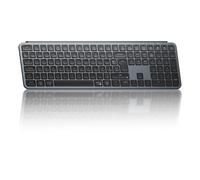 Keychron B6 Pro Clavier sans Fil Ultra-Mince, 100% AZERTY Layout Clavier Gamer, 800 mAh Rechargeable, Programmez avec ZMK/Launcher, 2,4 GHz/Bluetooth 5.2/Filaire, pour Mac/Win/Linux - Gris Sidéral