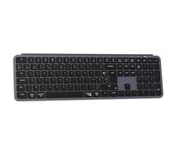 Keychron B6 Pro Clavier sans Fil Ultra-Mince, 100% AZERTY Layout Clavier Gamer, Programmez avec ZMK Launcher, 2,4 GHz/Bluetooth 5.2/Filaire, pour Mac/Windows/Linux - Gris Sidéral
