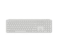 Keychron B6 Pro Clavier sans Fil Ultra-Mince, QMK Pleine Taille avec pavé numérique, Connexion 2,4 GHz/Bluetooth 5.2/USB, Longue durée de Vie de la Batterie, Compatible avec Mac Windows Linux - Blanc