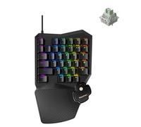 Keychron C0 HE Clavier de jeu filaire à une main 8K, commutateurs magnétiques à déclenchement rapide, RVB par touche avec configurateur Web, 35 touches, compatible avec Windows et macOS