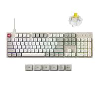 Keychron C2 Pro Clavier mécanique filaire avec taux d'interrogation de 8 K Hz, rétroéclairé RVB personnalisé, remplaçable à chaud, touches PBT non brillantes compatibles avec Mac, Windows, Linux