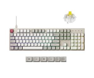 Keychron C2 Pro Clavier mécanique filaire avec taux d'interrogation de 8 K Hz, rétroéclairé RVB personnalisé, remplaçable à chaud, touches PBT non brillantes compatibles avec Mac, Windows, Linux
