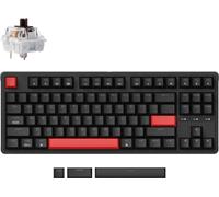 Keychron C3 Pro QMK/VIA Clavier mécanique filaire, USB-C, LED rouge, QWERTY US Layout - Keychron Brown Switch - C3P-A3