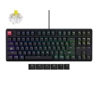Keychron C3 Pro TKL Clavier mécanique filaire 80 % avec taux d'interrogation 8 K, programmable QMK/VIA, remplaçable à chaud, touches lumineuses rétroéclairées RVB, Super Banana Switch, pour Windows