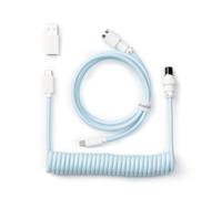 Keychron Câble USB Aviateur spiralé personnalisé - Bleu clair