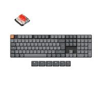 Keychron Clavier mécanique sans Fil K5 Max - Puce QWERTY Italienne, Triple Connexion (Bluetooth/2,4 GHz/USB-C), remplaçable à Chaud, Compatible avec Mac/Windows/Linux - Gateron Red