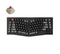 Keychron Clavier mécanique sans fil V10 Ultra 8K, disposition ergonomique à 75 %, 2,4 GHz/Bluetooth 5.3/USB-C, clavier personnalisé ZMK remplaçable à chaud avec bouton pour Mac et Windows