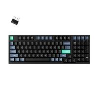 Keychron Clavier sans fil B35 2,4 GHz/Bluetooth 96 % Disposition Clavier avec pavé numérique Lanceur de frappe silencieux Support ergonomique Angle Compatible Mac Windows Linux