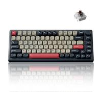 Keychron J2 Clavier mécanique sans fil, Bluetooth QMK 2,4 GHz, disposition 75 % RVB, commutateur marron remplaçable à chaud, compatible avec Mac, Windows, Linux, touches PBT non brillantes pour jeux