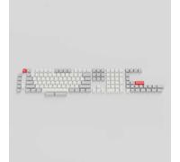 Keychron Jeu de capuchons de touches pour clavier mécanique US ANSI, Double Shot OSA PBT Side-Printed Full Keycaps Set (141 touches) / Blanc