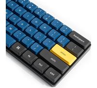 Keychron Jeu de capuchons de touches pour clavier mécanique US ANSI, Low Profile Double Shot PBT LSA Keycaps Set Version 2, Royal