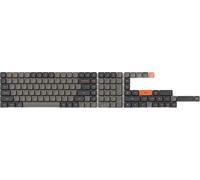 Keychron Jeu de capuchons de touches pour clavier mécanique US ANSI, Low Profile Double Shot PBT LSA Keycaps Set Version 2, Carbon