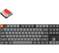 Keychron K1 Max Ultra-Slim QMK/Via Bluetooth Wireless/USB Clavier Mécanique Custom, 2.4 GHz, Disposition TKL Hot Swappable, rétroéclairage RVB, Gaming Clavier avec Low-Profile Gateron Red Switch