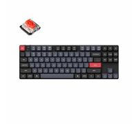 Keychron K1 Pro QMK/VIA Clavier mécanique sans fil, QWERTY US, RGB LED, Red Gateron Hot-Swap K1P-H1