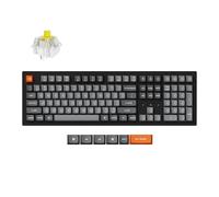Keychron K10 Max QMK Kabelloss Clavier mécanique, échangeable à chaud, QWERTY US Layout, RGB, Keychron Super Banana K10M-H4