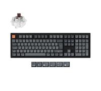 Keychron K10 Max Clavier mécanique sans fil ISO italien pleine taille Bluetooth 2,4 GHz/USB-C remplaçable à chaud QMK/VIA pour Windows, macOS et Linux Super Brown Switch