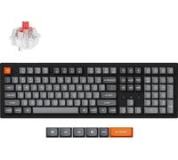Keychron K10 Max QMK Kabelloss Clavier mécanique, QWERTY US Layout, Blanc LED, Keychron Super Red K10M-A1