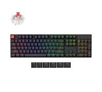 Keychron K10X-J1 K10 Clavier mécanique 100 % QMK sans fil RVB rétroéclairé Cadre en aluminium Keychron Super Switch Rouge (remplaçable à chaud) [K10X-J1]