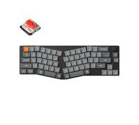 Keychron K11 Max Low-Profile Clavier mécanique sans Fil RVB, Bluetooth/2.4 GHz/Filaire, QMK/Via programmable, Gateron Hot-Swappable Red - Compatible avec Mac Windows Linux