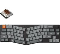Keychron K11 Max Low-Profile Clavier mécanique sans Fil RVB, Bluetooth/2.4 GHz/Filaire, QMK/Via programmable, Gateron Hot-Swappable Brown - Compatible avec Mac Windows Linux