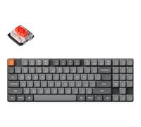 Keychron K13 Max Clavier Mécanique RVB sans Fil, Bluetooth/2.4 GHz/USB, programmable QMK/Via, Clavier TKL Gateron Red Hot-Swappable, Compatible avec Mac Windows Linux