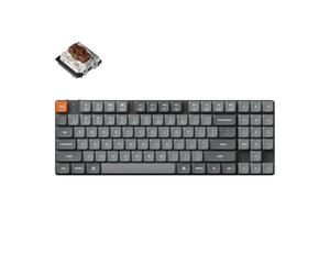 Keychron K13 Max Clavier Mécanique RVB sans Fil, Bluetooth/2.4 GHz/USB, programmable QMK/Via, Clavier TKL Gateron Brown Hot-Swappable, Compatible avec Mac Windows Linux