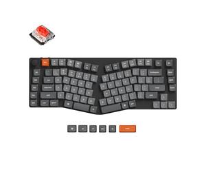 Keychron K15 Max Clavier mécanique sans Fil, 2,4 GHz/Bluetooth/USB-C, RGB, Hot-Swap, QMK/Via, Macros programmables, PBT Keycaps, pour Mac Windows, Super Red Switch