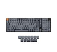 Keychron K17 Max Clavier Mécanique sans Fil Ultra-Fin, Connexion 2,4 GHz/Bluetooth/Filaire, Programmable avec QMK et Lancher, Rétroéclairage Blanc, Commutateurs Banane pour Mac/Windows (FR Layout)