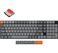 Keychron K17 Max QMK Wireless Clavier mécanique sans fil, QWERTY US, RGB, Hot-swap, Gateron mécanique rouge K17M-H1