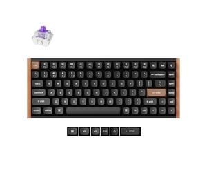 Keychron K2 HE Clavier Magnétique sans Fil, 2.4Ghz/Bluetooth/USB-C, RGB, Hot-Swap, QMK/Via, Gateron Magnetic Switch Nebula, Compatible avec Mac Windows Linux, Special Edition Nègre