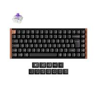Keychron Clavier gamer K2 HE – sans fil Bluetooth, interrupteurs magnétiques – Azerty Noir/Bois