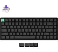 Keychron K2 HE Clavier Magnétique sans Fil, 2.4Ghz/Bluetooth/USB-C, RGB, Hot-Swap, QMK/Via, Gateron Magnetic Switch Nebula, Compatible avec Mac Windows Linux, Standard Edition Nègre