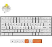 Keychron K2 Max Clavier mécanique sans fil Blanc, Bluetooth, 2.4GHz, Blanc LED, Hot-swap, QWERTY US Layout, Super Switch Banana - K2M-O4