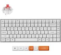 Keychron K2 Max Clavier mécanique sans fil Blanc, Bluetooth, 2.4GHz, Blanc LED, Hot-swap, QWERTY US Layout, Super Switch Red - K2M-O1