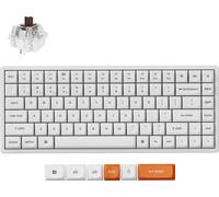 Keychron K2 Max Clavier mécanique sans fil Blanc, Bluetooth, 2.4GHz, RGB LED, Hot-swap, QWERTY US Layout, Super Switch Brown - K2M-Q3