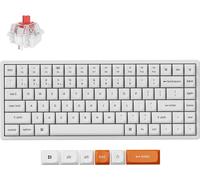 Keychron K2 Max Clavier mécanique sans fil Blanc, Bluetooth, 2.4GHz, RGB LED, Hot-swap, QWERTY US Layout, Super Switch Red - K2M-Q1