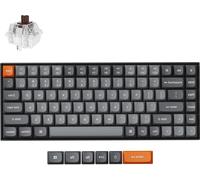 Keychron K2 Max Clavier mécanique sans Fil, 2,4 GHz/Bluetooth/USB-C, LED Blanche, QMK/Via, Macros programmables, PBT Keycaps, pour Mac Windows, Super Brown Switch