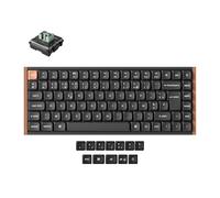 Keychron K3 HE Clavier Mécanique sans Fil, 2,4 GHz/Bluetooth/Filaire, Commutateurs Magnétiques Gateron, Programmable QMK pour Mac/Windows/Linux, Cadre en Bois- Noir (Disposition AZERTY)