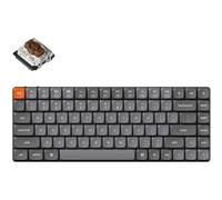 Keychron K3 Max QMK/Via Clavier Mécanique sans Fil, 75% Layout programmable, LED Blanche, Gateron Brown Switch, Cadre en Aluminium Bluetooth/USB-C Clavier de Jeu Filaire pour Mac Windows Linux