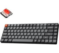 Keychron K3 Max QMK/Via Clavier Mécanique sans Fil, 75% Layout programmable, LED Blanche, Gateron Red Switch, Cadre en Aluminium Bluetooth/USB-C Clavier de Jeu Filaire pour Mac Windows Linux