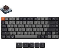 Keychron K3 QMK/VIA Clavier mécanique sans fil version 3, Blanc LED, Keychron Low Profile 2.0 Brown Switch K3X-A3