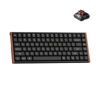 Keychron K3 Ultra Clavier mécanique sans fil 8K, clavier 75 % remplaçable à chaud, batterie ZMK 550H, commutateurs POM lait, cadre en aluminium et bois, RVB pour Mac Windows Linux - Noir