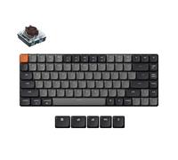 Keychron K3 Version 3 Clavier mécanique sans Fil, Bluetooth/USB-C, LED Blanche, macros programmables QMK/Via, ABS keycaps, pour Mac/Windows, Low Profile 2.0 Brown Switch